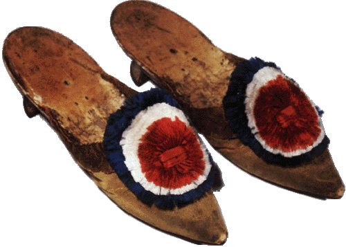dHeeled Mules (French) tricolor cockade 1792